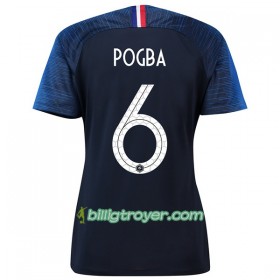 Billige Fotballdrakter Frankrike Pogba 6 Dame VM 2018 Hjemmedraktsett